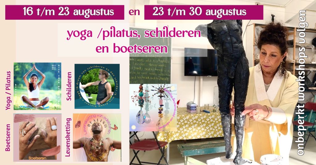 Yoga en creatieve vakantie yoga pilates schilderen en boetseren