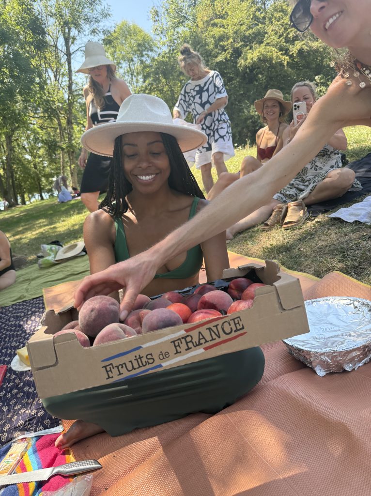 Yoga en creatieve vakantie picknicken